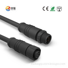 M12P Waterproof connector with nylon rubber nut